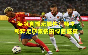 英冠直播无插件：畅享纯粹足球激情的绿茵盛宴