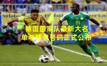 德国国家队最新大名单与球员号码正式公布